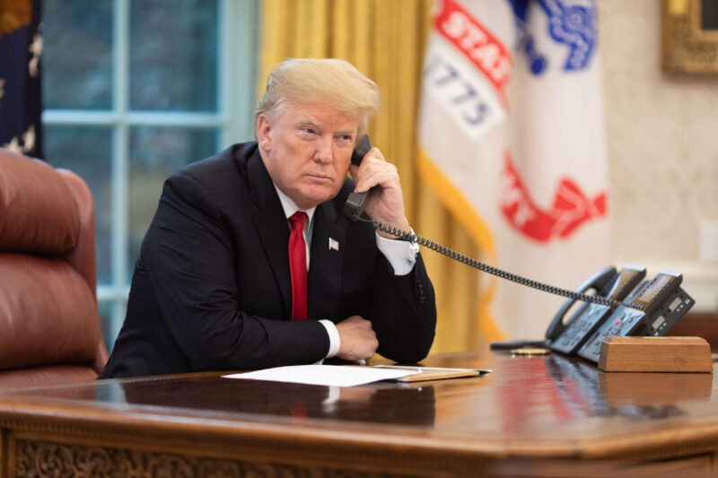 donald trump oval office desk white house phone