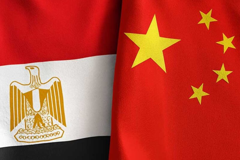 egypt china flag