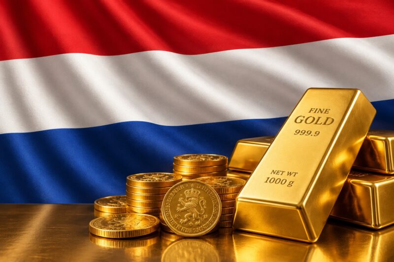 Netherlands gold flag