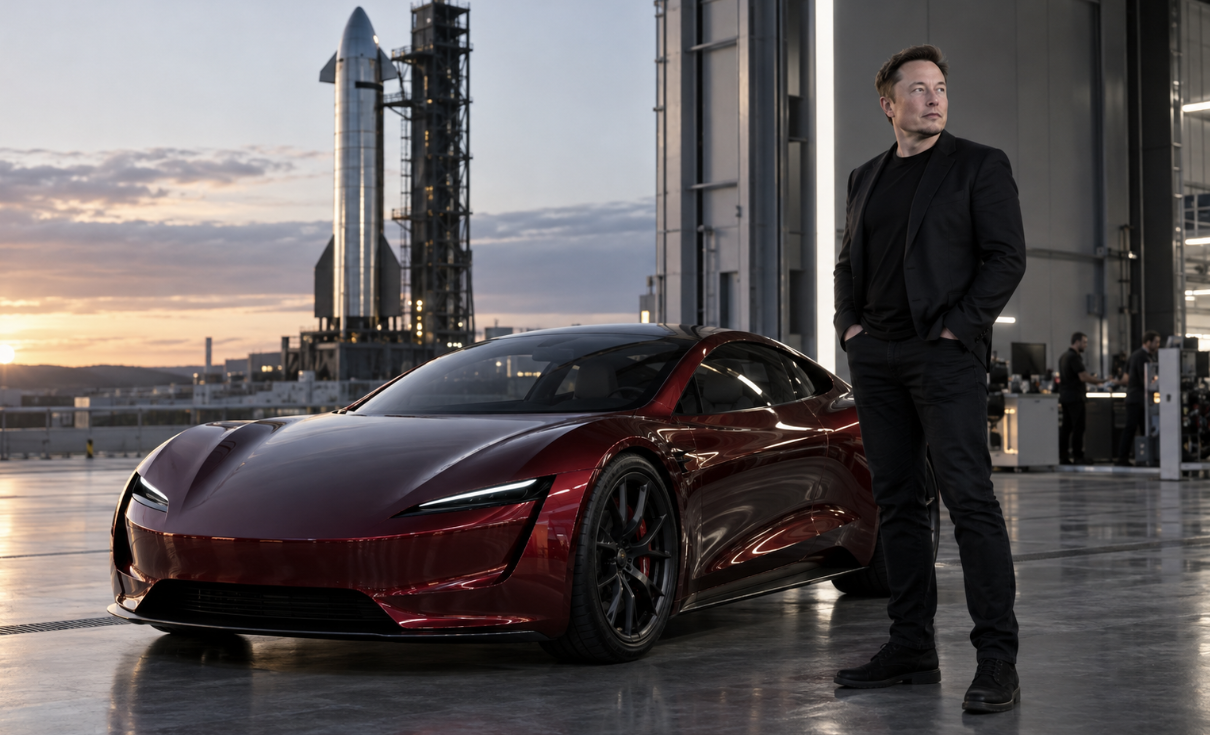 Tesla Stock: Did Musk Hint at a SpaceX Merger Ahead of Roadster Reveal?